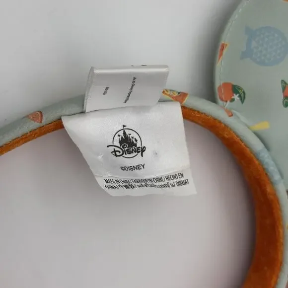 Disney Parks Loungefly Minnie Mouse Ears Epcot Flower Garden Orange Bird Headban - Picture 8 of 11